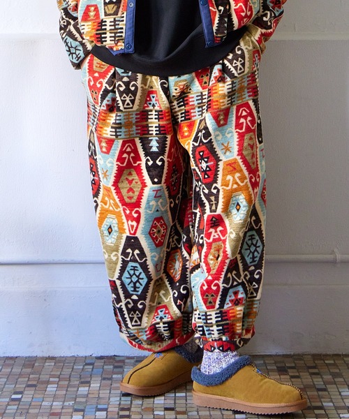 チャイハネ（チャイハネ）の「【チャイハネ】Amina×grn パタフリMEN'Sフリースパンツ（その他パンツ・メンズ・ブルー/ベージュ/ブラック・FREE）」の3枚目の写真