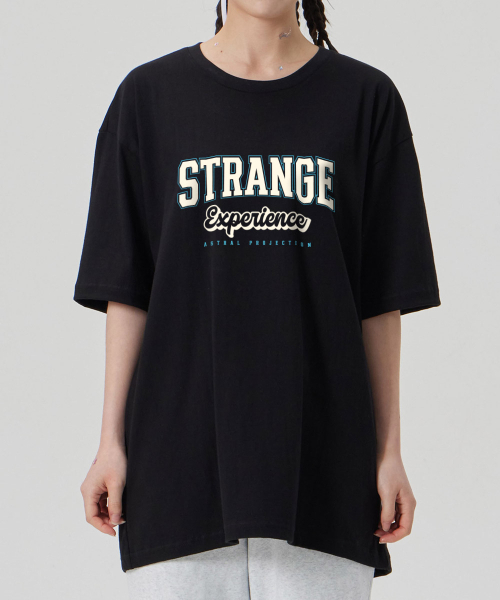ASTRAL PROJECTION（アストラルプロジェクション）の「[ストレンジエクスペリエンス]コットンルーズフィット半袖Tシャツ_ブラック（Tシャツ/カットソー・メンズ・その他・MEDIUM/LARGE/X-LARGE/XX-LARGE）」の3枚目の写真