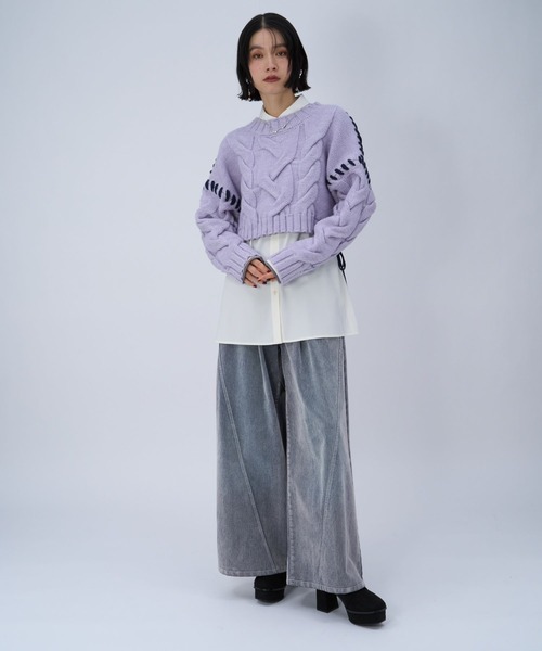 HARE（ハレ）の「メタルチャイナパーツブーツ(HARE)（ブーツ・レディース・ブラック/ネイビー/パープル・MEDIUM/LARGE）」の19枚目の写真