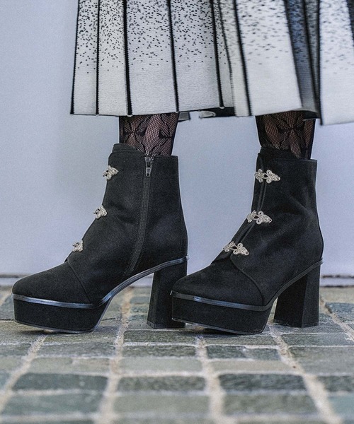 HARE（ハレ）の「メタルチャイナパーツブーツ(HARE)（ブーツ・レディース・ブラック/ネイビー/パープル・MEDIUM/LARGE）」の13枚目の写真