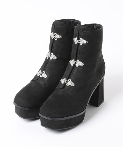 HARE（ハレ）の「メタルチャイナパーツブーツ(HARE)（ブーツ・レディース・ブラック/ネイビー/パープル・MEDIUM/LARGE）」の9枚目の写真