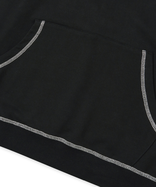 BROWNBREATH（ブラウンブレス）の「TAG APPLIQUE HOODIE - BLACK（パーカー・レディース・その他・SMALL/MEDIUM/LARGE/X-LARGE）」の7枚目の写真