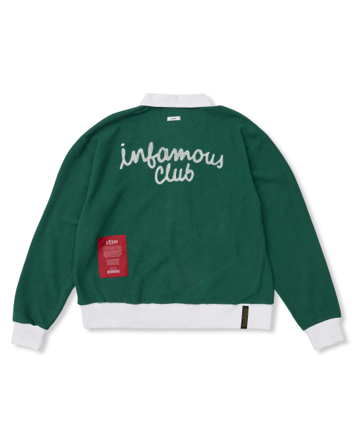 STIGMA(スティグマ)の「Infamous Club Insideout Oversized Collar T-shirts Green(ポロシャツ・メンズ・その他・X-LARGE/LARGE)」の2枚目の写真