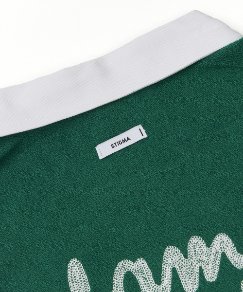 STIGMA(スティグマ)の「Infamous Club Insideout Oversized Collar T-shirts Green(ポロシャツ・メンズ・その他・X-LARGE/LARGE)」の7枚目の写真