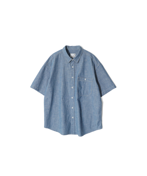 HORLISUN(ホーリーサン)の「プールセルビッジダンガリーシャツ ブルー(シャツ/ブラウス・レディース・その他・SMALL/MEDIUM/LARGE)」の1枚目の写真