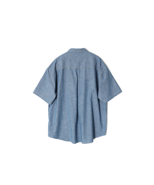 HORLISUN(ホーリーサン)の「プールセルビッジダンガリーシャツ ブルー(シャツ/ブラウス・レディース・その他・SMALL/MEDIUM/LARGE)」の2枚目の写真