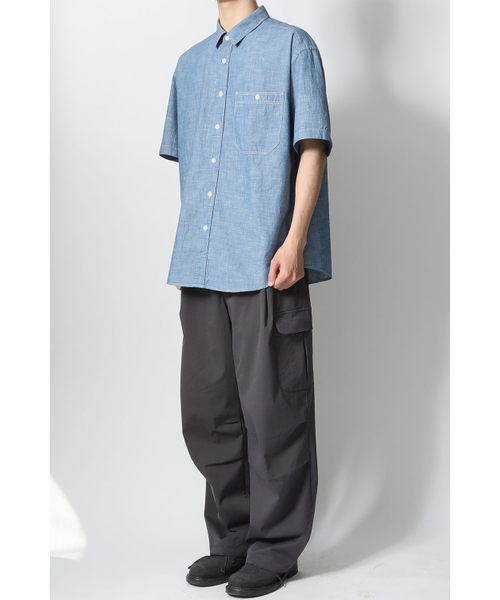HORLISUN(ホーリーサン)の「プールセルビッジダンガリーシャツ ブルー(シャツ/ブラウス・レディース・その他・SMALL/MEDIUM/LARGE)」の4枚目の写真