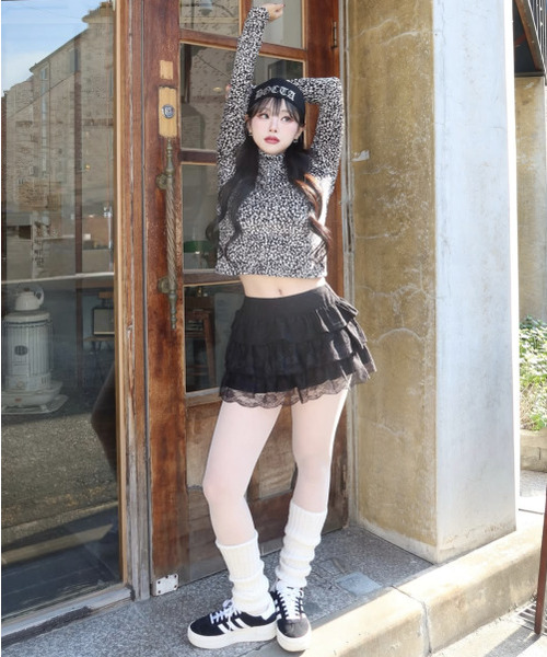 DEMARC（ドゥマーク）の「LEOPARD HIGH-NECK LONG SLEEVE TEE -  black（Tシャツ/カットソー・レディース・その他・MEDIUM/LARGE）」の20枚目の写真