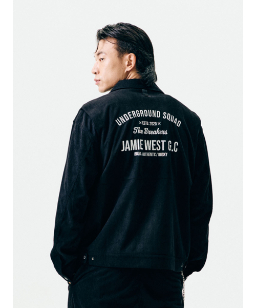 JWGC コーデュロイ トラッカージャケット (ブラック)