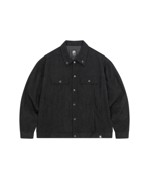 JWGC コーデュロイ トラッカージャケット (ブラック)