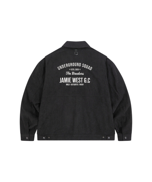 JWGC コーデュロイ トラッカージャケット (ブラック)