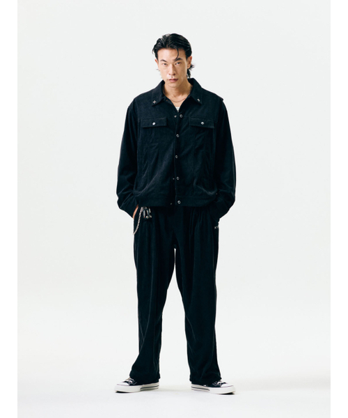 JWGC コーデュロイ トラッカージャケット (ブラック)