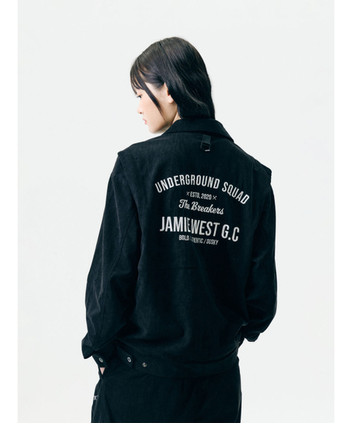 JWGC コーデュロイ トラッカージャケット (ブラック)