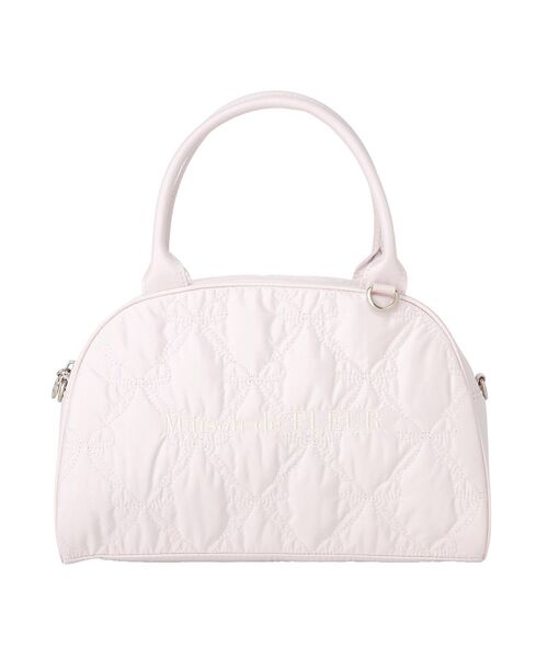 Maison de FLEUR（メゾンドフルール）の「リボンキルティング2Wayボストンバッグ（ハンドバッグ・レディース・アイボリー/ピンク・FREE）」の21枚目の写真