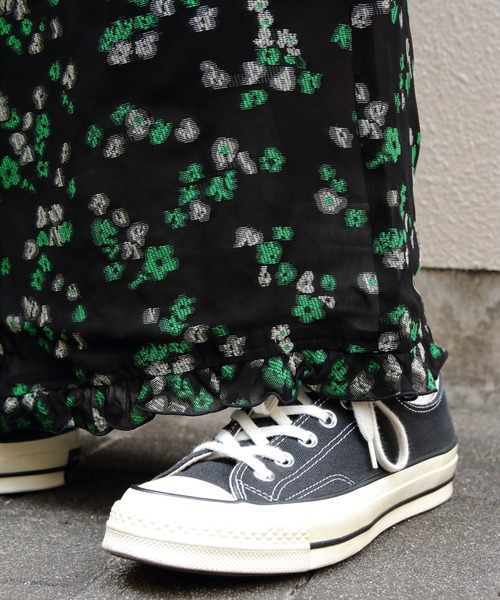 THE SHINZONE（ザ　シンゾーン）の「THE SHINZONE/シンゾーン　フローラルジャガードスカート　FLORAL JACQOURD SKIRT　26MMSSK01（スカート・レディース・ブラック・36）」の4枚目の写真