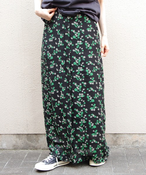 THE SHINZONE（ザ　シンゾーン）の「THE SHINZONE/シンゾーン　フローラルジャガードスカート　FLORAL JACQOURD SKIRT　26MMSSK01（スカート・レディース・ブラック・36）」の5枚目の写真