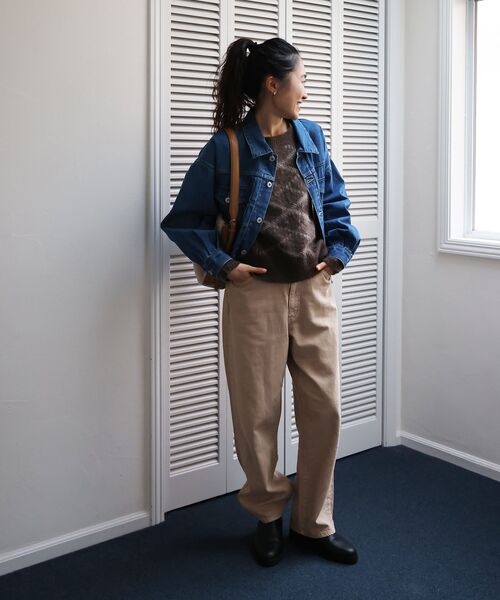 le.coeur blanc（ルクールブラン）の「ソフトデニムジャケット（デニムジャケット・レディース・ブルー/ライトブルー・38）」の5枚目の写真