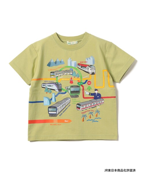 BEAMS mini（ビームスミニ）の「JR 在来線 Tシャツ 2026SS（90～140cm）（Tシャツ/カットソー・キッズ・ホワイト系その他5/レッド/ケリーグリーン/グレー系その他・110/100/90/140/130/120）」の3枚目の写真