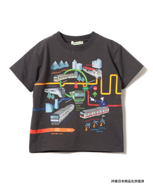 BEAMS mini（ビームスミニ）の「JR 在来線 Tシャツ 2026SS（90～140cm）（Tシャツ/カットソー・キッズ・ホワイト系その他5/レッド/ケリーグリーン/グレー系その他・110/100/90/140/130/120）」の10枚目の写真