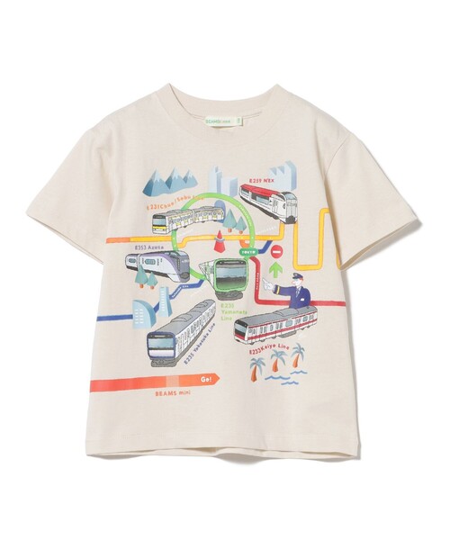 BEAMS mini（ビームスミニ）の「JR 在来線 Tシャツ 2026SS（90～140cm）（Tシャツ/カットソー・キッズ・ホワイト系その他5/レッド/ケリーグリーン/グレー系その他・110/100/90/140/130/120）」の18枚目の写真