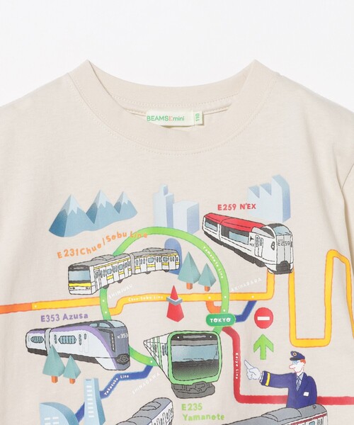 BEAMS mini（ビームスミニ）の「JR 在来線 Tシャツ 2026SS（90～140cm）（Tシャツ/カットソー・キッズ・ホワイト系その他5/レッド/ケリーグリーン/グレー系その他・110/100/90/140/130/120）」の19枚目の写真