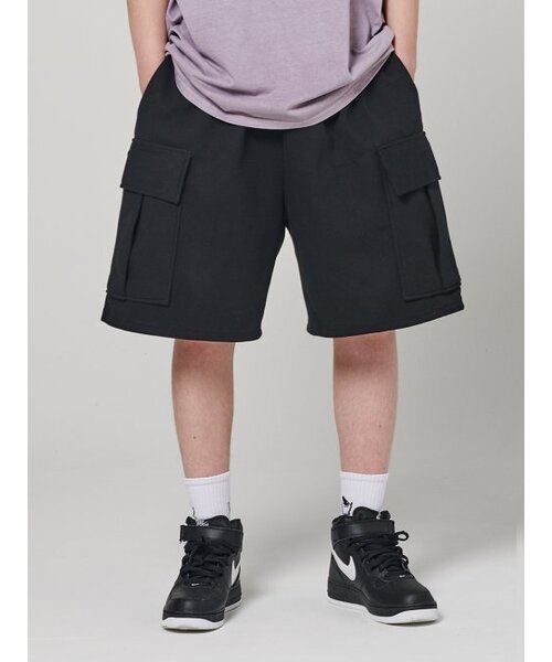 AKECII(アケシ)の「カーゴバミューダスウェットショーツブラック(その他パンツ・メンズ・その他・MEDIUM/LARGE)」の3枚目の写真