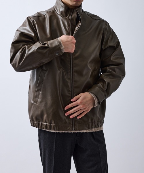 レザーライクブルゾン（ブルゾン）｜LE CERCLE par rope'（ルセルク