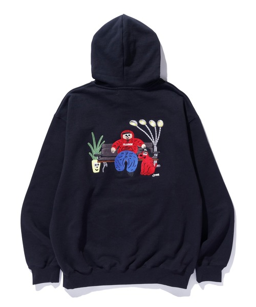 XLARGE(エクストララージ)の「ROOM HOODED SWEATSHIRT(パーカー・メンズ・アッシュ/ブラック・S/M/L/XL)」の5枚目の写真