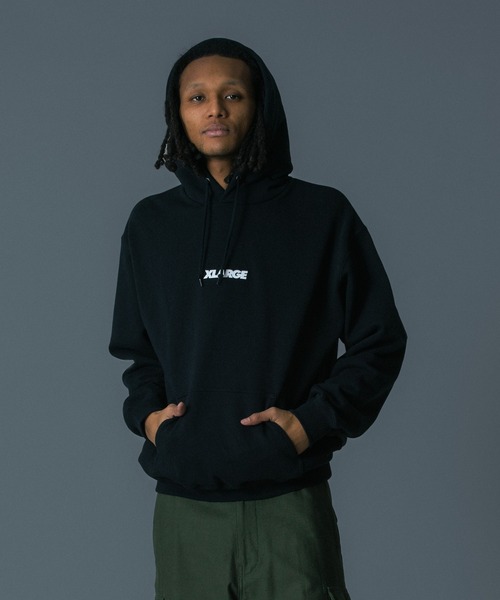 XLARGE(エクストララージ)の「ROOM HOODED SWEATSHIRT(パーカー・メンズ・アッシュ/ブラック・S/M/L/XL)」の19枚目の写真