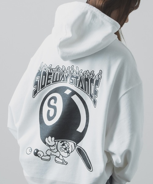 セール】【SIDEWAYSTANCE】Sボール裏毛プルパーカー（パーカー）｜En