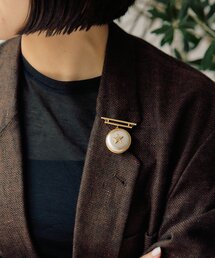 ear PAPILLONNER（イアパピヨネ）の「スター平パールブローチ（ブローチ/コサージュ）」