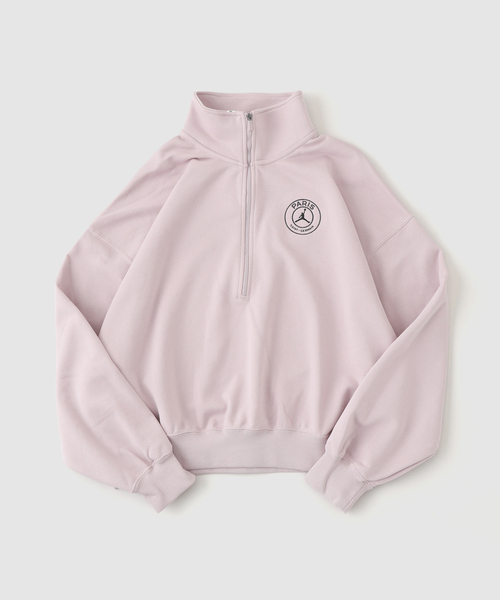 JORDAN BRAND（ジョーダンブランド）の「【NIKE / ナイキ】W J PSG FLC HZ TOP HV0137- 060/627（ブルゾン・メンズ・ピンク/ブラック・MEDIUM/LARGE）」の2枚目の写真