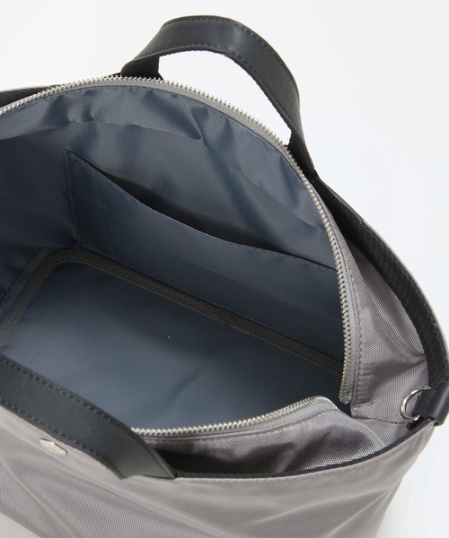 Breath TOPKAPI(ブレストプカピ)の「【Breath TOPKAPI sis】【WEB限定】ナイロン レザーポケット ミニ トートバッグ ショルダー付き 軽量 / CALM カーム(トートバッグ・レディース・カーキ/グレー/ブラック/ベージュ・FREE)」の11枚目の写真