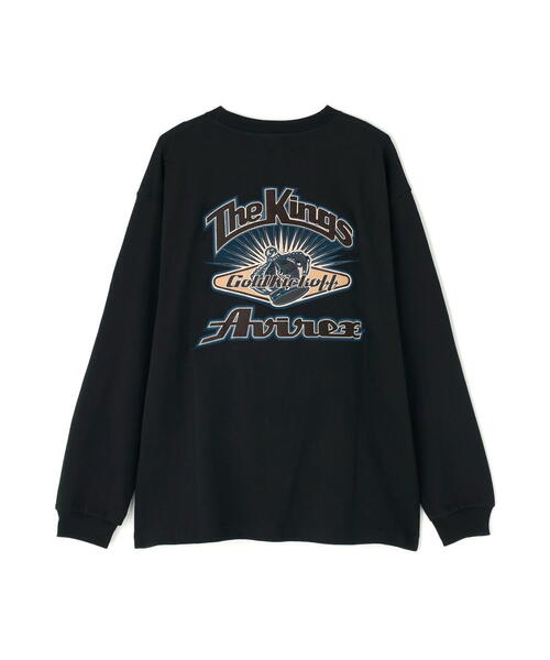 AVIREX(アヴィレックス)の「GRAPHIC L/S T-SHIRT "THE KINGS" / グラフィック ロングスリーブTシャツ ザキング / AVIREX / アヴィレックス(Tシャツ/カットソー・メンズ・ブラック/ホワイト・2XL/XL/M/L)」の6枚目の写真
