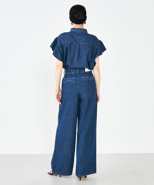 Rie Miller(リエミラー)の「【RM denim】ラッフルスリーブデニムブラウス(シャツ/ブラウス・レディース・インディゴブルー/ブルー系その他7・FREE)」の17枚目の写真