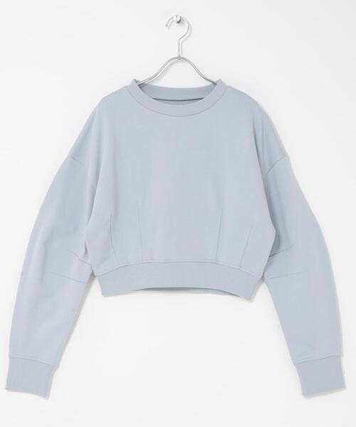 KBF（ケイビーエフ）の「コンパクトフォルムスウェット（スウェット・レディース・ライトブルー/ネイビー/ベージュ・ONE）」の6枚目の写真