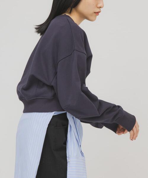 KBF（ケイビーエフ）の「コンパクトフォルムスウェット（スウェット・レディース・ライトブルー/ネイビー/ベージュ・ONE）」の15枚目の写真