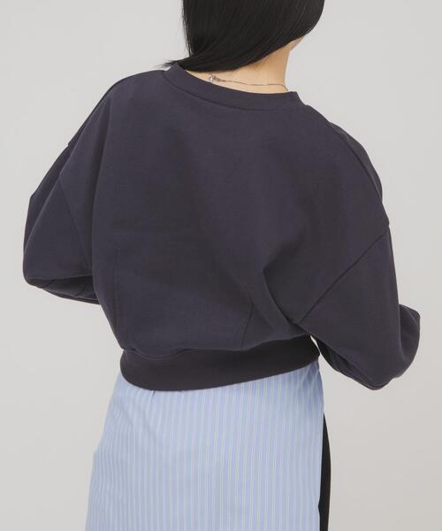 KBF（ケイビーエフ）の「コンパクトフォルムスウェット（スウェット・レディース・ライトブルー/ネイビー/ベージュ・ONE）」の16枚目の写真