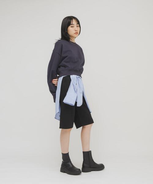 KBF（ケイビーエフ）の「コンパクトフォルムスウェット（スウェット・レディース・ライトブルー/ネイビー/ベージュ・ONE）」の19枚目の写真