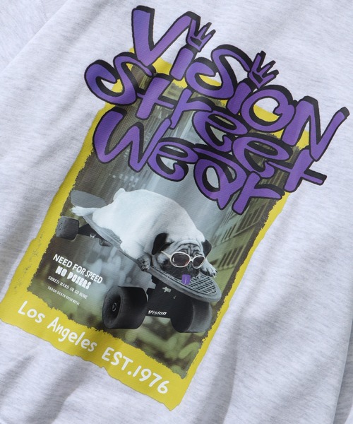 VISION STREET WEAR(ヴィジョンストリートウェア)の「【VISION STREET WEAR/ヴィジョンストリートウェア】VISION Pag TRN/パグ フォトプリント トレーナー スウェット(スウェット・メンズ・ライトグレー/ブルーグレー/ブラック/オフホワイト・LL/L/M)」の19枚目の写真
