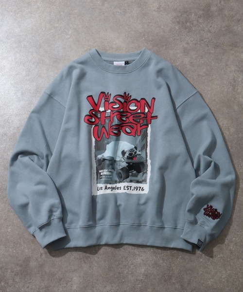 VISION STREET WEAR(ヴィジョンストリートウェア)の「【VISION STREET WEAR/ヴィジョンストリートウェア】VISION Pag TRN/パグ フォトプリント トレーナー スウェット(スウェット・メンズ・ライトグレー/ブルーグレー/ブラック/オフホワイト・LL/L/M)」の20枚目の写真