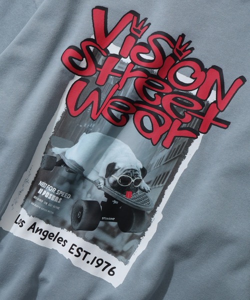VISION STREET WEAR(ヴィジョンストリートウェア)の「【VISION STREET WEAR/ヴィジョンストリートウェア】VISION Pag TRN/パグ フォトプリント トレーナー スウェット(スウェット・メンズ・ライトグレー/ブルーグレー/ブラック/オフホワイト・LL/L/M)」の21枚目の写真