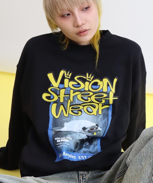 VISION STREET WEAR(ヴィジョンストリートウェア)の「【VISION STREET WEAR/ヴィジョンストリートウェア】VISION Pag TRN/パグ フォトプリント トレーナー スウェット(スウェット・メンズ・ライトグレー/ブルーグレー/ブラック/オフホワイト・LL/L/M)」の12枚目の写真