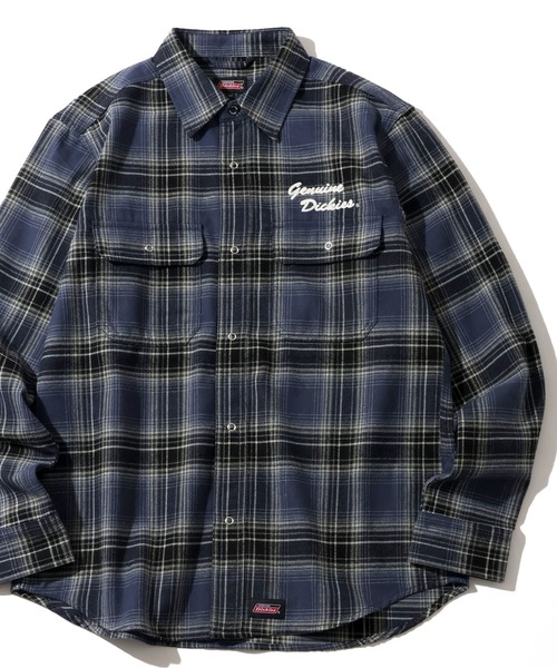 Dickies（ディッキーズ）の「【GENUINE DICKIES/ジェニュインディッキーズ】TCチェックオーバーシャツ（シャツ/ブラウス・メンズ・イエロー系/レッド系/ブラック系/ブルー系・M/XL/L）」の2枚目の写真