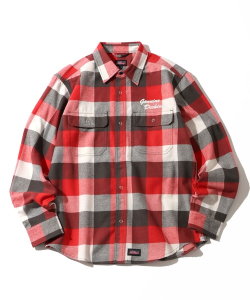 Dickies（ディッキーズ）の「【GENUINE DICKIES/ジェニュインディッキーズ】TCチェックオーバーシャツ（シャツ/ブラウス・メンズ・イエロー系/レッド系/ブラック系/ブルー系・M/XL/L）」の21枚目の写真