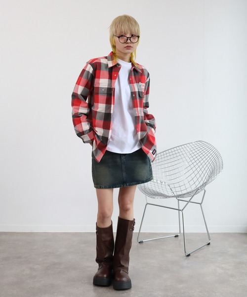 Dickies（ディッキーズ）の「【GENUINE DICKIES/ジェニュインディッキーズ】TCチェックオーバーシャツ（シャツ/ブラウス・メンズ・イエロー系/レッド系/ブラック系/ブルー系・M/XL/L）」の17枚目の写真