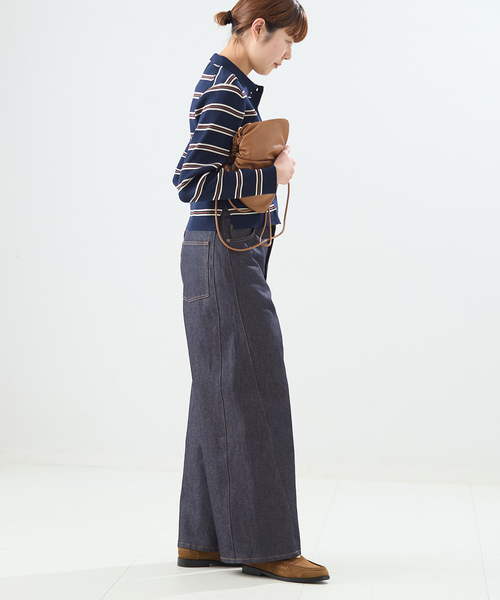journal standard L'essage（ジャーナルスタンダードレサージュ）の「NEW side seamデニム（デニムパンツ・レディース・ネイビー・36/38）」の4枚目の写真