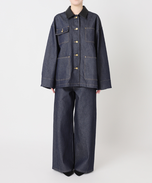 journal standard L'essage（ジャーナルスタンダードレサージュ）の「NEW side seamデニム（デニムパンツ・レディース・ネイビー・36/38）」の8枚目の写真