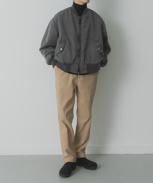 ITEMS URBANRESEARCH（アイテムズ アーバンリサーチ）の「Light & Heat ツイルテーパーパンツ（その他パンツ・メンズ・ブラック/ベージュ・LARGE/MEDIUM）」の14枚目の写真