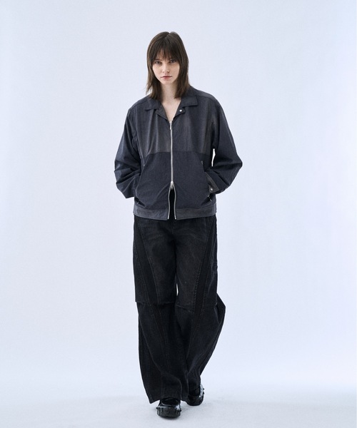 PHILTHEORY（フィルセオリー）の「Tie-dye washer compact blouson / タイダイワッシャーコンパクトブルゾン（ブルゾン・メンズ・ライトグレー/ブラック・1/3/2）」の7枚目の写真